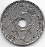 Belguim 25 Centimes 1922 Dutch   Vf - 25 Cents