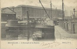 Bruxelles,   L' Entrepôt Et Les Bassins   -   1905  Naar  Verviers - Hafenwesen