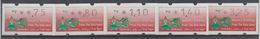ISRAEL 1992 SIMA ATM CHRISTMAS SEASON'S GREETINGS FROM THE HOLY LAND 0.75 0.80 1.10 1.40 3.25 SHEKELS - Viñetas De Franqueo (Frama)