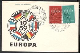 Belgium1959: Michel 1165-5 FDC EUROPA - 1951-1960