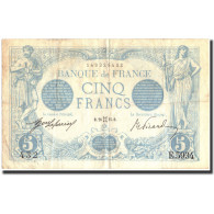 France, 5 Francs, 5 F 1912-1917 ''Bleu'', 1915, 1915-05-28, TB+, Fayette:2.27 - 5 F 1912-1917 ''Bleu''