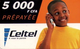 GABON. GA-CEL-REF-0021B. Young Boy At The Phone. 5000 FCFA. (004) - Gabun