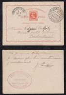 Brazil Brasil 1889 80R Stationery Card RIO To CONSTANTINOPEL ISTANBUL TURKEY - Ganzsachen