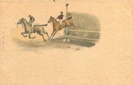 260118A - SPORT HIPPISME CHEVAL Illustrateur Jockey Saut D'obstacle Haie - Tiercé ? - Paardensport
