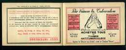 Carnet De 1928  - Tuberculose - Antituberculeux - N° 28*SI*12 Couverture  - Pub Thomson - Blocks Und Markenheftchen