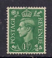 GB 1951 KGV1 1 1/2d Pale Green Unused No Gum SG 505 ( A248 ) - Unused Stamps