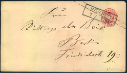 Ca. 1865, 1 Sgr. Ganzsachenumschlag Ab ZOSSEN Nach Berlin - Postwaardestukken