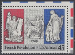 !a! USA Sc# C120 MNH SINGLE From Upper Right Corner - French Revolution - 3b. 1961-... Neufs