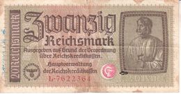 0817    DEUTSCHE  BESETZUNG   JUGOSLAWIEN  KOMMUNISTISCH   STEMPEL - 20 Reichsmark