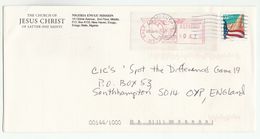 2001 USA COVER  From NIGERIA MISSION Of CHURCH OF JESUS CHRIST OF LATTER DAY SAINTS Franked Meter & Stamps, Religion - Storia Postale