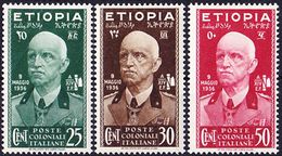 2017-0144 Etiopia 1936 Mi 3-5 MH * - Ethiopie