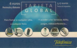 ESPAÑA. ES-PRE-TEA-0086. Tarjeta Global Peninsula Y Baleares. 6€. 12-2006. (122P) - Telefonica