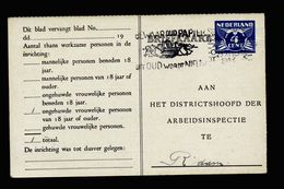 A5113) Niederlande Ganzsachekarte 1943 Gebraucht - Lettres & Documents