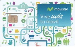 GSMT-244 TARJETA GSM-SIM DE MOVISTAR  -CONTRATO- VIVE MAS TU MOVIL   (NUEVA-MINT) - Telefonica