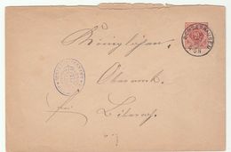 1896 MAYOR Of BELLAMONT Wurttemberg POSTAL STATIONERY COVER OCHSENHAUSEN To BIBERACH Stamps Germany - Postwaardestukken