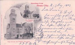 USA, Sioux City Iowa, Post Office And Federal Building (17.12.1902) - Sioux City