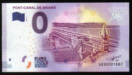 France - Billet Touristique 0 Euro 2018 N° 1882 (UEEE001882/5000) - PONT-CANAL DE BRIARE - Privatentwürfe