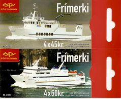 ICELAND, Booklet 67/68, 2003, Ferries, Mi MH 14/15 - Postzegelboekjes