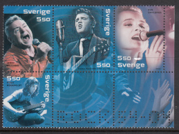 Sweden 2004 MNH Scott #2493a-#2493h Set Of 8 5.50k Rock N Roll Artists 50 Years - Ongebruikt