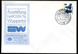 Bund PU65 D2/022c Privat-Umschlag NAPOSTA Sost. Wuppertal 1976  NGK 4,00 € - Privatumschläge - Gebraucht