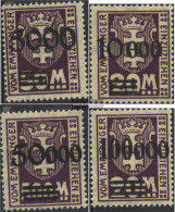 Gdansk P26II-P29II (complete Issue) Print Glossy Unmounted Mint / Never Hinged 1923 Porto Brand - Postage Due