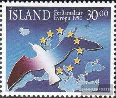 Iceland 730 (complete Issue) Unmounted Mint / Never Hinged 1990 Tourism - Nuevos