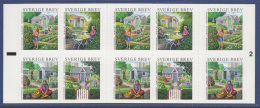 Sweden 2005 MNH Scott #2511e Booklet Of 10 (5.50k) Allotment Gardens - Ongebruikt