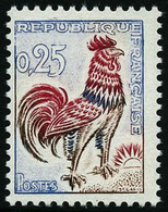 ** N°1331d 25c Coq Fluo, Signé Maury - TB - Other & Unclassified