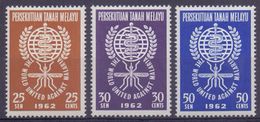 PERSEKUTUAN TANAH MELAYU :1962: Y.102-04 Dentelled/neuf/MNH : ## ERADICATION Of MALARIA ## : PALUDISME,HEALTH,SANTÉ, - Federation Of Malaya