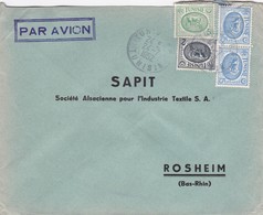 Lettre Commerciale De Tunis Tunisie Pour SAPIT Rosheim 1952 - Storia Postale