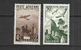 Algérie 1949 Poste Aérienne    Cat Yt N°  9 Et 13   N** MNH - Luftpost