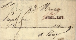 1831- Letter From LONDON To Paris - Red  ANG.EST.  French Rating 15 D - ...-1840 Prephilately