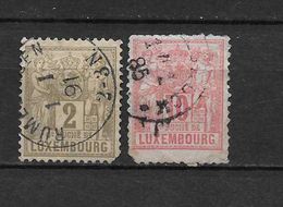 LOTE 1442  ///   LUXEMBURGO 1882    YVERT Nº: 48+51 CON DEFECTOS - 1882 Allegory