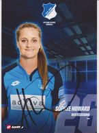 Original Women Football Autograph Card SOPHIE HOWARD Frauen Bundesliga 2016 / 17 TSG HOFFENHEIM - Authographs