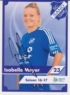 Original Women Football Autograph Card ISABELLE MEYER Frauen Bundesliga 2016 / 17 SC SAND - Autogramme