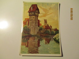 DINKELSBÜHL  , WARNECKE ,  OLD POSTCARD   , O - Dinkelsbuehl