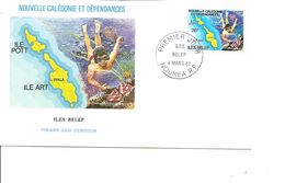 Iles - Belep ( FDC De Nouvelle-Calédonie De 1981 à Voir) - Inseln