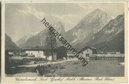 Unterleutasch - Gasthof Mühle - Besitzer Rud. Heiss - Verlag Wilhelm Stempfle Innsbruck - Leutasch