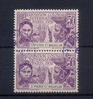 SAINT PIERRE & MIQUELON POSTE N° 133 X 2 OBLITERES COTE : 16 € - Used Stamps