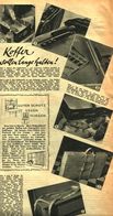 Koffer Sollen Lange Halten / Bilder,entnommen Aus Zeitschrift /1944 - Packages