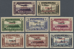 ** Türkei - Alexandrette: 1938, Syrian Airmail Stamps With Opt. 'SANDJAK D'ALEXANDRETTE' Complete Set, - Lettres & Documents