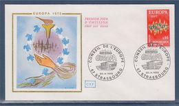 = Europa Strasbourg 22 04 1972 Enveloppe N°1715 CEPT - Europese Instellingen