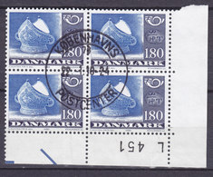 Denmark 1980 Mi. 709     1.80 Kr NORDEN Handwerkskunst Terrine In Form Einer Bischofsmütze 4-Block Marginal L451 - Blocs-feuillets