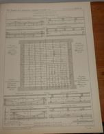 Plan De Planchers En Fer à T. 24 Systèmes Différents. 1860 - Publieke Werken