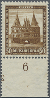 ** Deutsches Reich - Weimar: 1930, 50 Pfg. Nothilfe , Postfrisches Unterrandstück Mit Spiegelverkehrter - Ongebruikt