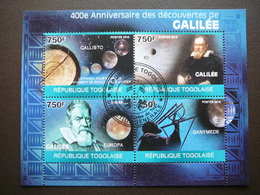 Space. Raumfahrt. Espace # Togo # 2010 Used S/s #739 Galileo Galilei - Other & Unclassified