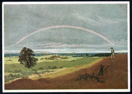 B1094 - Caspar David Friedrich - Künstlerkarte - Rügenlandschaft Mit Regenbogen - Klassische Kunst Hermes Bildkarte - Richter, Ludwig