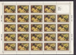 USSR Russia 1982 - One Sheet Italian Famous Painting ART Hermitage Museums Paintings Nudes Titian Stamps MNH Michel 5231 - Full Sheets