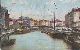 Bruxelles - Quai Aux Charbons - Circulé En 1910 - BE - Transport (sea) - Harbour