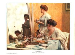Beim Tee (Gemälde Von Jet Leempoels) / Druck, Entnommen Aus Zeitschrift / 1910 - Colis